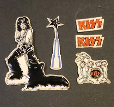Vintage 1978 KISS Rockstics Puffy Stickers Peter Chris 