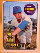 Jerry Koosman Mets + 1969 Topps #90 - Rookie Cup - Amazing Example picture