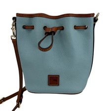 Dooney & Bourke Bucket Bag Womens Small Caribbean Pebbled Leather Crossbody Bag picture