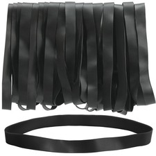 Large Rubber Bands Heavy Duty 30PCS Size #107 Elastic Long Rubber Bands Black picture