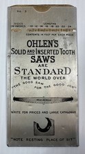Vintage James Ohlen & Sons Saw MFG CO. Advertising Pocket Lumber Scale 2 Sided picture