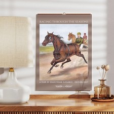 2027 John Cameron Wall Calendar – Currier & Ives Horse Art Gift, 11x16.5