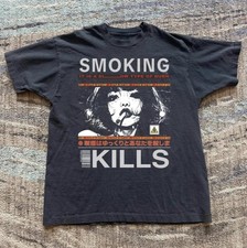 Girl Smoking Kills Y2K Grunge Vintage Unisex Graphic Casual Streetwear Tee picture