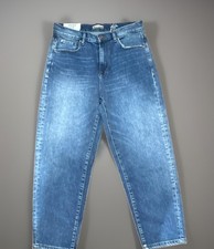 Kensie Women’s High Rise Crop Barrel The Jessica Blue Denim Jeans 5-Pocket 8 NWT picture