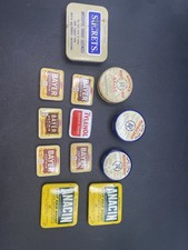 Vintage Medicine & First Aid Advertising Tin Lot 12 Anacin Bayer Sucrets Rosebud picture