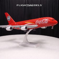 Airbus A380 Coca-Cola Diecast Model Plane Display Aircraft picture