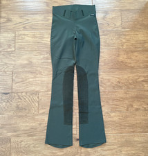 Kerrits Microcord Extended Knee Patch Bootcut Riding Pants M Green Equestrian picture