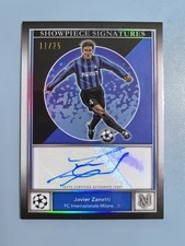 Javier Zanetti 2024-25 Topps Museum UCC Showpiece Signature Autograph SSP 25 picture