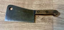 Vintage HAROLD LEONARD 11” Butcher Cleaver 6” Carbon Steel Blade Made In Italy picture