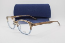 NEW S.A.L.T. SALT HAYES 51 IOK BROWN HORN BLUE FADE AUTHENTIC EYEGLASSES 51-18 picture