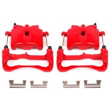 PowerStop S4730 Red Powder Coated Brake Caliper Set for 2000-2013 Chevy Suburban picture