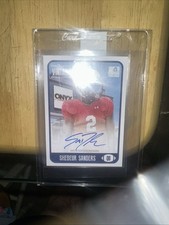 SHEDEUR SANDERS 2021 Onyx Vintage Blue Ink On Card 1st Auto /400 &FREE SHIPPING picture