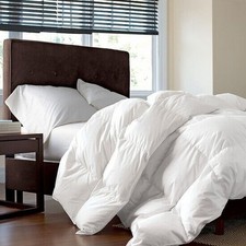 Siberian Goose Down Comforter, 100% Egyptian Cotton White (Size: King /106 x 90) picture