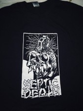 Vtg Septic Death band Heavy Cotton Black All Size T Shirt For Men JJ226 picture