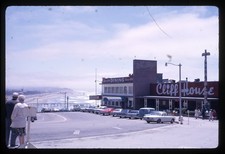 SL25 Slide 1964 Cliff House San Francisco Ocean Beach Classic Cars 185a picture