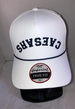 Caesars Palace Casino Upside Down Logo White SnapBack Cap Hat picture