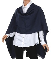 NEW GUCCI DOUBLE NEST DARK BLUE GG GUCCISSIMA SCARF WRAP SHAWL picture