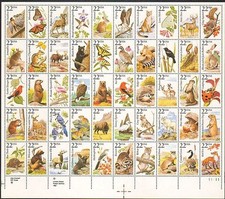 United States 22¢ ANIMALS, 50 DIFFERENT #2286-2335 MNH Full Sheet picture