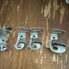 Vintage GREIST USA Sewing Machine Hemmer Attachments Lot of 4 Sizes picture