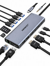 14 in 1 USB C Docking Station Dual Monitor HDMI for Laptop Desktop And More picture