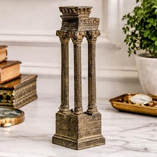 Nice Heavy Cast Metal Temple of Vespasian and Titus Rome Grand Tour Model picture