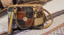 Giani Bernini Patchwork Dome Satchel. EUC picture