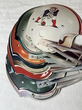 Vtg Nfl All Team Cardboard Helmet Displays Riddle Helmets 70s picture