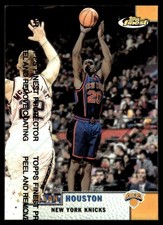 1999-00 Finest Refractor W/Peel Alan Houston New York Knicks #48 picture