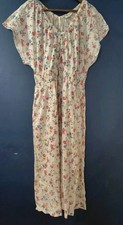 NWT Gap Smocked  Maxi Dress Floral, Resort Summer Vacation Size Large picture