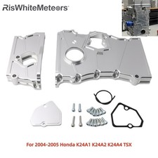 CNC Billet Aluminum Timing Cover For 2004-05 Honda K24A1 K24A2 K24A4 K Serie New picture