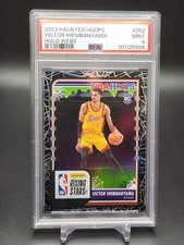 2023-24 Haunted Hoops Rising Stars Victor Wembanyama RC #282 Holo Webs SSP PSA 9 picture
