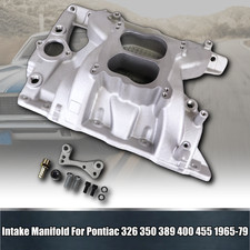 Dual Plane Intake Manifold 7156 For Pontiac 65-79 326 350 389 400 455 V8 picture