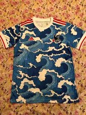 Japan Soccer Jersey Special Waves Ukiyo-e Concept Edition S,M,L,XL,XXL picture