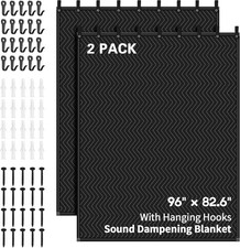 SUVONY 2 Pcs Large Sound Dampening Blanket 96