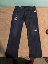 Y2K Hollister Classic Straight Dark Wash Jeans Sz 34 32 Grunge Streetwear  picture