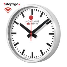 Mondaine Wall Clock Smart Stop2Go WiFi Clock, MSM.25S11.1 Diameter 25Cm picture