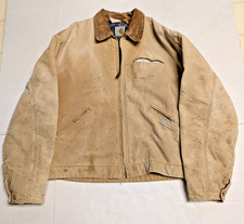 VTG 100 Year Carhartt Blanket Lined Detroit Jacket Distressed Med/Large Damaged picture