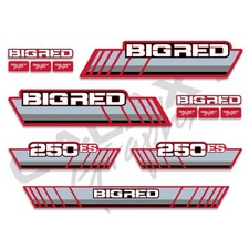 1986 Honda BIG RED 250ES Decal Graphics Kit - RED original picture