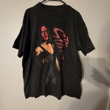 Vintage 90s WCW Sting Crow NWO Wrestling T Shirt Rare Black Graphic Tee WWE   picture
