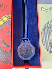 Swatch Royal Pop Orenji Hachi Limited Edition Quartz Blue Octagon Watch picture