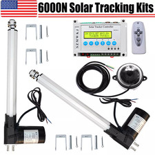 6000N LCD Dual Axis Solar Sun Track Tracker Controller W/ 2*12