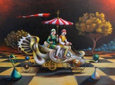 Original Oil Painting Mechanical Worlds Series by Sery Dmitry picture