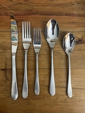 5 Piece Mikasa Brynley Forged Stainless Steel Flatware picture
