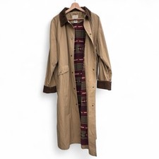 Vtg Ll Bean Trench Chore Coat XL Aztec Blanket Lined Long Jacket Gorp Granola 90 picture