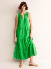 Boden Green Dress Midi Size 8 picture