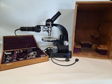 Vintage Leitz Wetzlar P/M Microscope 625602 Quartz Wedge University Owned picture