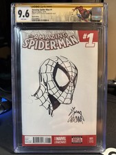 AMAZING SPIDERMAN #1 RYAN STEGMAN SIGNED & SKETCH CGC 9.8 RARE ONLY 3 IN POP picture