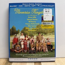 Moonrise Kingdom w/ Slipcover (Blu-ray/DVD/Digital, 2012, 2-Disc Set) NEW SEALED picture