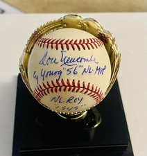 Don Newcombe Signed Original National League Baseball Brooklyn Dodgers COA picture