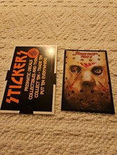 Vtg 80's 90's Friday The 13th Jason Part 3 Prism Vending Machine Sticker Horror. picture
